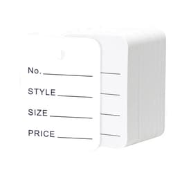 Uniclife 1000 Pcs Unstrung Price Tags for Clothes Writable White Clothing Tags Without String Small Paper Tags for Pricing Hang Tags Labels for Retail Jewelry Merchandise Marking Tags, 1.96