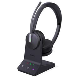 Yealink WH64 Wireless Headset, DECT & Bluetooth Dual-Mode 606 ft Range Headset for Teams Zoom,Skype and UC, Phone Headset with 3X Mic, 32 Talk Time, Office Work Headset for Desk IP Phone, PC,CellPhone
