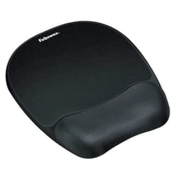 Fellowes Memory Foam Mouse Pad/Wrist Rest- Black (9176501)