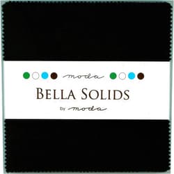 Moda Fabrics Bella Solids Blacks Moda Charm Pack by Moda Fabrics; 42-5