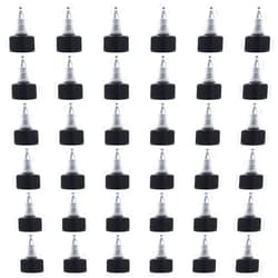 OLYCRAFT 36pcs Squeeze Bottle Cap 24/410 Natural Twist Top Caps Black Replacement Caps Twist Top Cap Bottle Dispensing Lid Bottles Lid Replacement Caps for Squeeze Glue Bottles Dispensing Lids