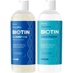 Maple Holistics Volumizing Biotin Shampoo and Conditioner Set - With Hair Growth vitamins 90 Day - Volumizing Shampoo for Thinning Hair with Jojoba and Argan Oil for Hair Care
