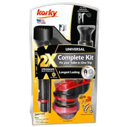 Korky 4010XP 2X Long-Life Standard 2-inch Complete Toilet Repair Kit, Black