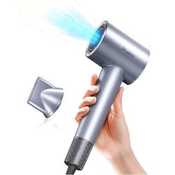 Labiim Hair Dryer, High-Speed Ionic Low Noise Blow Dryer with Brushless Motor for Fast Drying, Thermo-Control Quiet Compact Hair Blow Dryer, Hairdryer with 1 Nozzle Attachments for Home Salon Travel