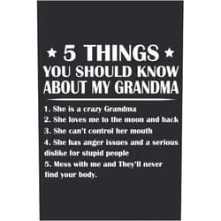 David Coco 5 Things You Should Know About My Grandma Funny Mama Mothers Swea: Daily Planner Notepad To Do Schedule,, Medium 6x9 Inches, 120 Pages, Printed Cover