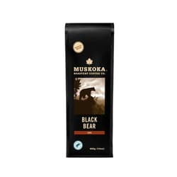 MUSKOKA ROASTERY COFFEE CO. Muskoka Roastery Coffee, Black Bear, Dark Roast, Whole Bean Coffee, 400g