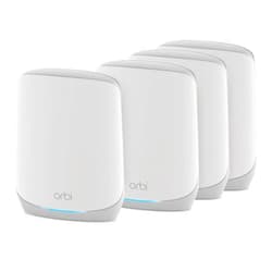 NETGEAR Orbi Whole Home Tri-Band WiFi 6 Mesh Network System (RBK754P) – Router with 3 Satellite Extenders, Security Features, Coverage up to 10,000 sq.ft., 75 Devices, AX5200 (Up to 5.2Gbps)