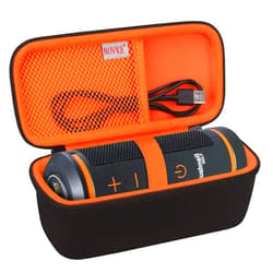 BOVKE Carrying Case for Bushnell Wingman 2 /Bushnell Wingman Golf GPS Bluetooth Speaker, Extra Mesh Pocket for Charging Cords and Accessories, Black