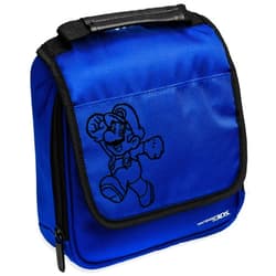 PowerA Nintendo 3DS Carrying Case Compatible With Nintendo Switch, 2DS, 3DS, 3DS XL, DS, DS XL, DS Light Handle & Shoulder Strap Traveling Carry Case With Hard Zipper Blue Officially licensed