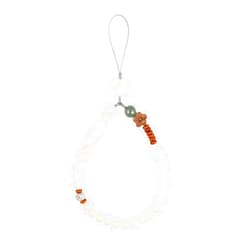 UKCOCO Phone Wrist Strap Buddha Beads Mobile Phone Strap Lanyard Keychain Hanging Pendant Chinese Style Phone Wrist Rope (Random colors of flowers)