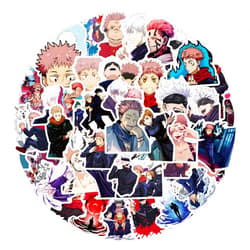 JMYUJX 55PCS Japan Anime Stickers for Teens,Cartoon Kids Anime Stickers for Water Bottle Guitar Laptop,Waterproof Vinyl Gifts for Women Girl Adult Teens
