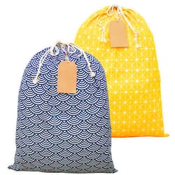 ERIBAGZ 2 pack Jumbo gift bag (36” x 27.5”) with 5 Gift Tags - Reusable Large gift bags for presents. Giant gift bag. Santa sacks. Big birthday bag, Baby Shower, storage. Ed. 1.