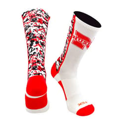 TCK Nebraska Cornhuskers Socks Digital Camo Crew