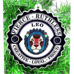 Generic Leo Ornament - Zodiac Sign Christmas Ornament