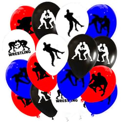 ATSMOICY 50 Pieces Wrestling Balloon Wrestling Match Themed Baby Shower Birthday Party Supplies Decorations Favors Balloon
