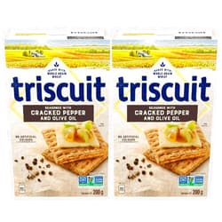 Generic Triscuit Cracked Pepper & Olive Oil Crackers, 200g/7oz (Pack of 2) Shipped from Canada