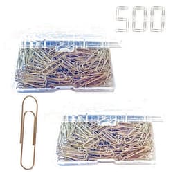 Lzzabo Paper Clips, 500 PCS Medium Paper Clips, Reusable Medium Paper Clips