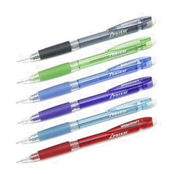 SKILCRAFT Prism Mechanical Pencil - 0.7 mm Lead Size - Blue Lead, Green Lead, Turquoise Lead, Smoke Lead, Red Lead, Purple Lead - Translucent Barrel - 12 / Dozen