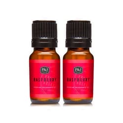 P&J Trading Fragrance Oil | Raspberry Oil 10ml 2pk - Candle Scents for Candle Making, Freshie Scents, Soap Making Supplies, Diffuser Oil Scents