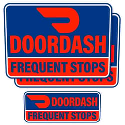 Lumiere Tech (3 Pack) Heavy Duty Doordash Car Magnets Door Signs for Delivery Drivers, Dashers Accessories (Blue Background)