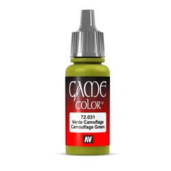 Vallejo Game Color Camouflage Green Paint, 17ml