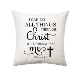 Aconesong Christian Gift for Women Inspiration Throw Pillow Cover Bible Verse Pillow Case Cross Religious Pillow Covers for Prayer (150)