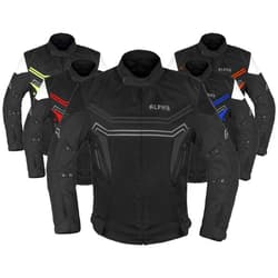 Jayefo Motorcycle Jacket For Men Enduro Dualsport Riding High Visibility Dirtbike Ce Armor Waterproof All Season (BLACK, LARGE)
