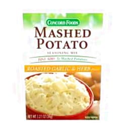 Concord Global Trading Concord Mashed Potato Garlic & Herb Seasoning Mix, 1.27-ounce Pouch