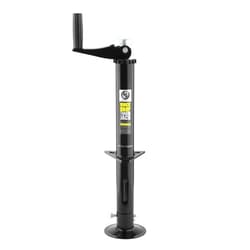 Lippert Components Lippert Quick Drop Tongue Jack for A-Frame Travel, Cargo, and Utility Trailers or 5th Wheel RVs, Black