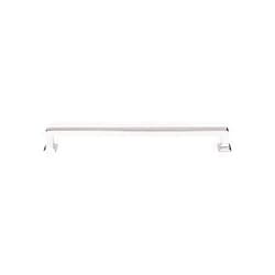 Top_Knobs Ascendra Pull Color Polished Nickel 5 1/16” Length Transcend Coll Contemporary Transitional Bar Handle Decorative Kitchen Bath Cabinet Hardware Dresser Bathroom Metal Interior Home