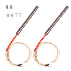 QuliMetal 2 Pack Replacement Hot Rod Ignitor Kit for Pit Boss and Camp Chef Wood Pellet Grills, Upgraded Pellet Grill Igniter/Hot Rod Replacement - Durable Hot Rod Ignitor Comes with 2 Pcs Fuses, 200W 120V