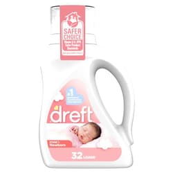 Dreft Stage 1 Newborn Baby Liquid Laundry Detergent, Gentle on Sensitive Skin, HE Compatible, 32 loads