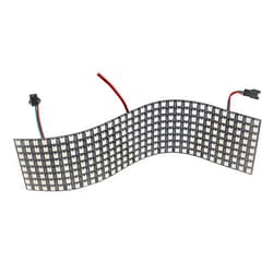 MIELEU 5050 Full-Color Flexible LED Display 8 * 8/8 * 32/16 * 16 Colorful Pixel Screen programmable Bending Matrix
