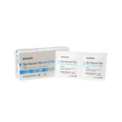 McKesson Skin Barrier Film, Sterile, No Sting Body Wipe, Individual Packet, 25 Wipes