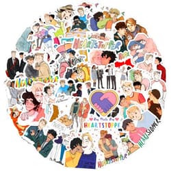 DAFAFA Heartstopper Stickers [104Pack], BL Comics Heartstopper Stickers Gay Love Vinyl Stickers Decals for Laptop Water Bottle Bumper Luggage Computer Skateboard Snowboard. Gift for Kids Girls Teens