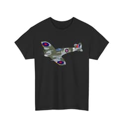 GENERIC Spitfire T-Shirt - Vintage Aviation Graphic Tee, Airplane Enthusiast Gift, Pilot Shirt, Aircraft Lover Top, Retro Plane