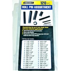 Harbor Freight Tools Roll Pin Assortment, 120 Pc. Storehouse