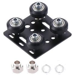 AllGIFT V Slot Gantry Plate,POM Wheels Set with Plate for Aluminum Extrusion,2PCS Eccentric Spacer and 2PCS Round Column