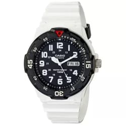Casio Men's MRW200HC Classic Stainless Steel Watch White / Black
