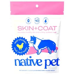 Native Pet Omega Skin and Coat Chews for Dogs - Dog Skin and Coat Supplement for Healthy, Shiny Fur, Reduce Shedding and Dry Spots - Made with Omega 3 Fish Oil and Wild-Caught Salmon Oil - 30 Chews