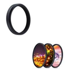 JJC AR-X100 Metal Lens Filter Adapter Ring & 49mm Variable Star Filter(4 Points 6 Points 8 Points) for Fuji Fujifilm X100VI X100V X100F X100T X100S X100 Camera