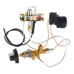 Duheri Propane Fire Pit Main Control Brass Safety Valve Kit Replace Parts, Include Valve Kit, Connecting tubes,Tilt switch and Safety Device Ignition Component Pilot Kit