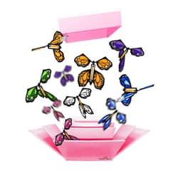 FLUTTERFLYERS FlutterBox I DIY Explosion Butterfly Gift Box Kit * Preparation Required Pink DIY FlutterBox +5