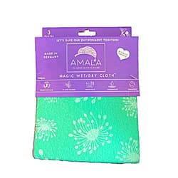 Generic Amala Magic Wet or Dry Cloth 12 x 14 (3-Pack) 100% Natural, Reusable German Dishcloths, Highly Absorbent, Vegan, Non-GMO