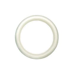 FloraCraft Extruded CraftFōM Bulk Wreath 1.9 Inch x 13.8 Inch White