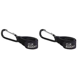 Dreambaby Clip Buddy Stroller Hook Carabiner - Bag Holder - Black- Model L271 (Pack of 2)