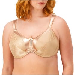 Bali Women's Minimizer Bra,Satin Tracings Underwire Bra,Bustline Slimmer,Full Coverage Bra