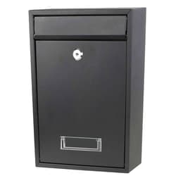 Decaller Wall Mounted Mailboxes with Rust-Proof Cover, Decaller Outdoor Key Locking Mail Box, 12 3/5
