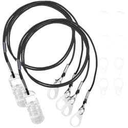 MEDca Hearing Aid Clips - Protective Holder with Anti Lost Lanyard Cord - Rope with Loops and Clip and Security Clip Ideal for Behind The Ear Hearing Aids and Personal Sound Amplifiers, (Pack of 2)