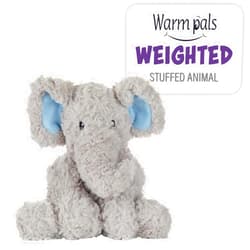 1i4 Group Warm Pals - Sweet Elephant - 1.5lbs - Cozy Microwavable Lavender Scented Plush Toys - Heated Stuffed Animal - Heatable Coolable Bedtime Comfort Plushie